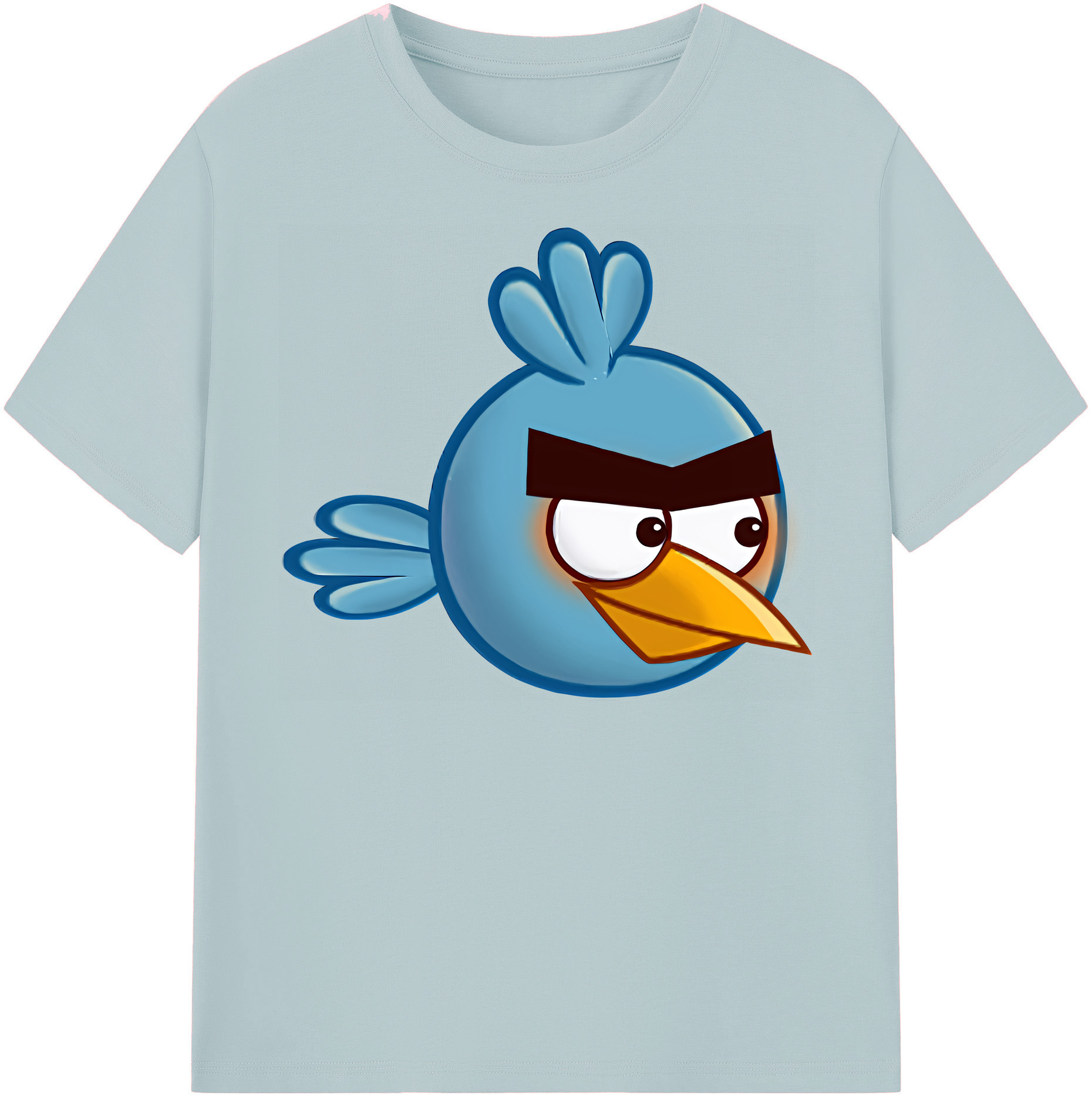 （画像用） Angry Birds アングリーバード 綿100％半袖Tシャツ（フロントプリント）